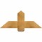 Ekena Millwork Eugene Rough Sawn Timber Gable Bracket, Western Red Cedar, 36"W x 15"H x 2"D x 6"F, 10/12 Pitch GBW036X15X0206EUG00RWR - alternate 1